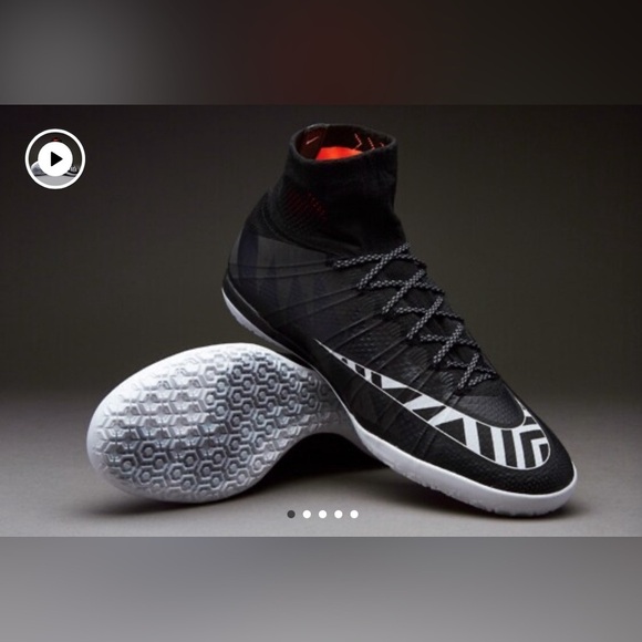 NIKE MERCURIALX PROMIXO STREET IC - BLACK/WHITE/HOT LAVA/ANTHRACITE Sz 9.5 - Picture 1 of 11